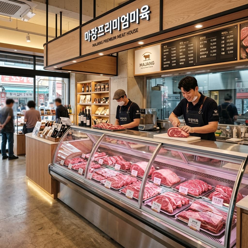 마장동 축산물의 신속한 정산과 영수증 발행